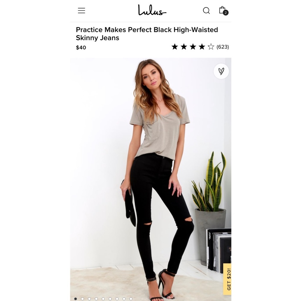 ✨ NWT ✨ Ripped Black Skinny Jeans size 7